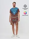 Мужской костюм с шортами / оперение: сойка