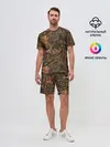 Мужской костюм с шортами / Охотничий камуфляж