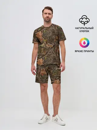Мужской костюм с шортами / Охотничий камуфляж