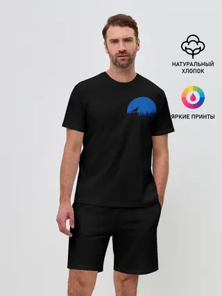 Мужской костюм с шортами / Луна