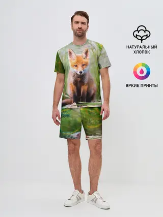 Мужской костюм с шортами / Лисичка