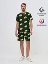 Мужской костюм с шортами / Авокадо
