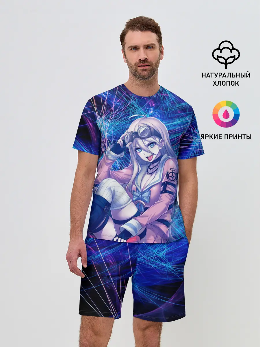 Мужской костюм с шортами / Danganronpa neon