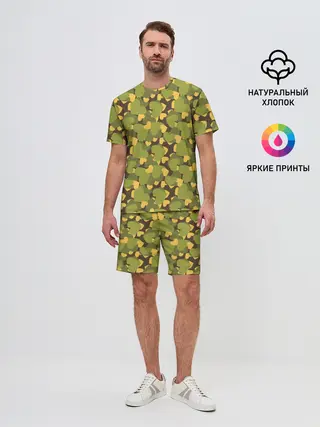 Мужской костюм с шортами / Сердечки