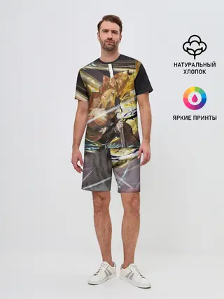 Мужской костюм с шортами / Зиницу Агацума Клинок демонов
