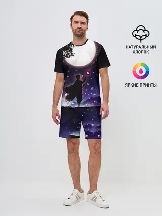 Мужской костюм с шортами / Шинобу Кочо Клинок демонов