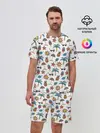 Мужской костюм с шортами / Летний паттерн