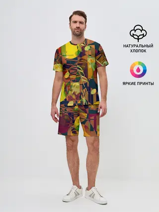 Мужской костюм с шортами / Музыкальный глитч