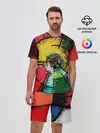 Мужской костюм с шортами / Центрифуга красок