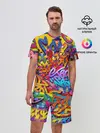 Мужской костюм с шортами / Граффити