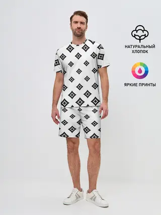 Мужской костюм с шортами / Ромб в ромбе