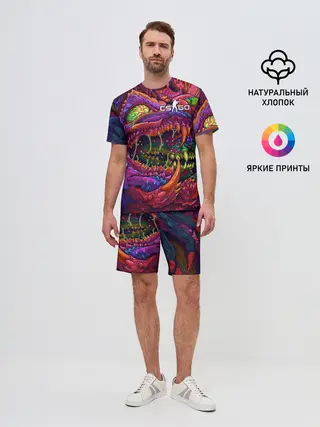 Мужской костюм с шортами / CS GO | Hyper Beast