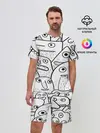 Мужской костюм с шортами / Рожицы