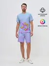 Мужской костюм с шортами / ноты краски музыканту