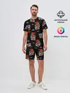 Мужской костюм с шортами / Японский стиль - тигры
