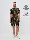 Мужской костюм с шортами / Японский стиль - тигры