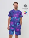 Мужской костюм с шортами / Краски