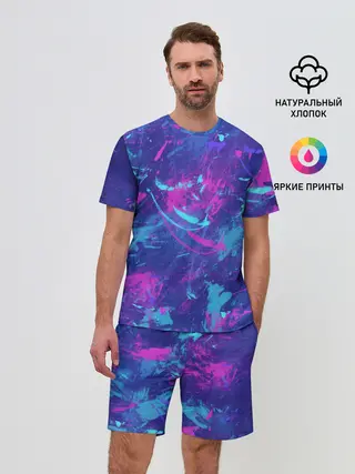 Мужской костюм с шортами / Краски