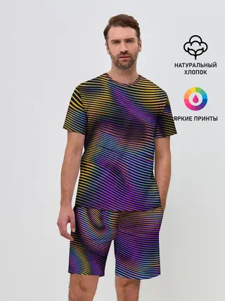 Мужской костюм с шортами / Современная абстракция