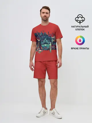 Мужской костюм с шортами / Призрак в доспехах