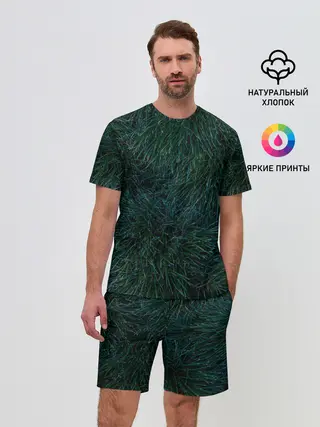Мужской костюм с шортами / Хвойная нежность