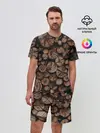 Мужской костюм с шортами / Бревна