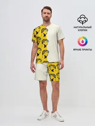 Мужской костюм с шортами / Скульптура монограмма