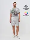Мужской костюм с шортами / Билли Айлиш красочная