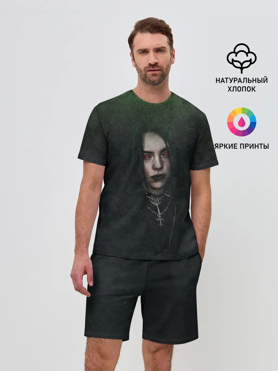 Мужской костюм с шортами / Билли Айлиш демонический стиль