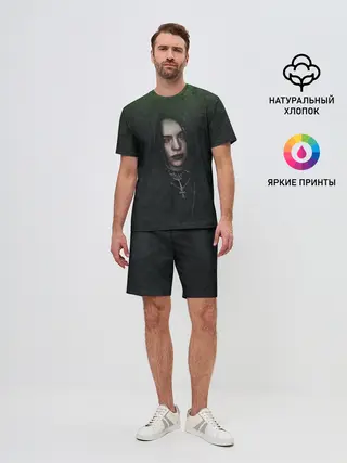 Мужской костюм с шортами / Билли Айлиш демонический стиль