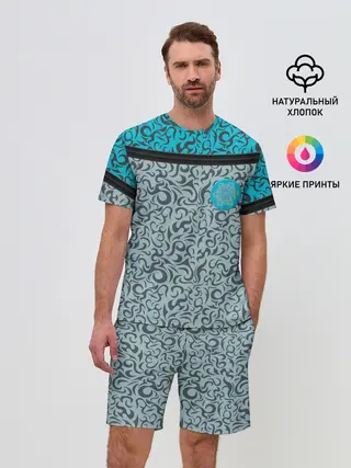 Мужской костюм с шортами / Снежный вихрь