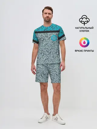 Мужской костюм с шортами / Снежный вихрь