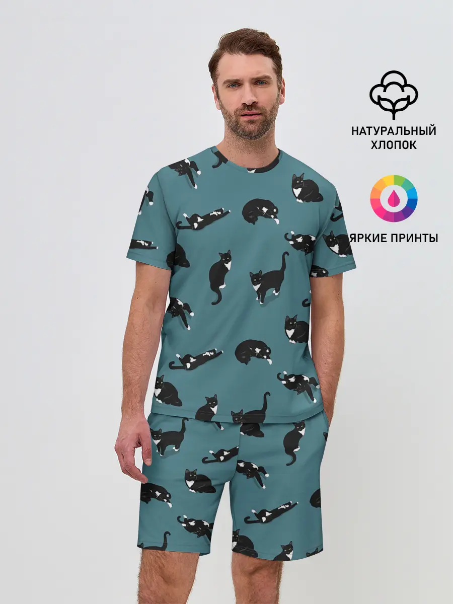 Мужской костюм с шортами / Коты и кошечки