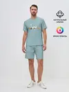 Мужской костюм с шортами / Котик грустит