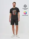 Мужской костюм с шортами / Череп Индейца