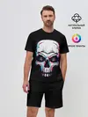 Мужской костюм с шортами / Glitch Skull