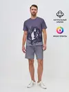 Мужской костюм с шортами / ведьма сова луна