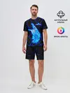 Мужской костюм с шортами / CS GO Howl Neon