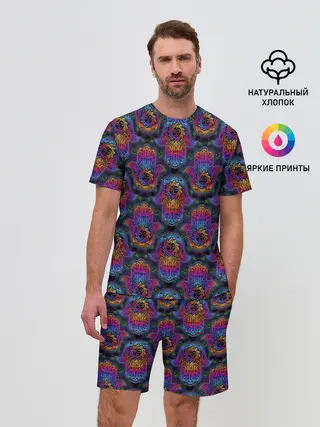 Мужской костюм с шортами / Хамса