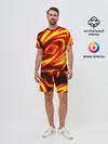 Мужской костюм с шортами / ОГНЕННЫЕ ВОЛНЫ | FIRE STRIPES