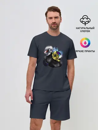 Мужской костюм с шортами / Prime Time Daft Punk