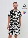 Мужской костюм с шортами / МЕМ КОТ ЪУЪ СЪУКА
