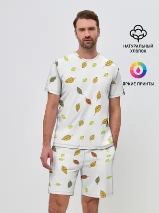 Мужской костюм с шортами / Листопад