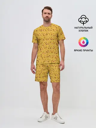 Мужской костюм с шортами / Пикачу