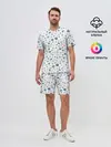 Мужской костюм с шортами / Отпечатки лап животных