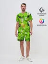 Мужской костюм с шортами / Ирландский Клевер и Монетка