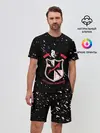 Мужской костюм с шортами / danganronpa logo