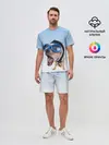 Мужской костюм с шортами / собака в очках