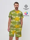 Мужской костюм с шортами / разводы краски