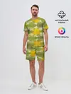 Мужской костюм с шортами / разводы краски